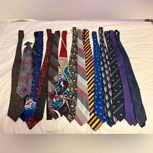 16 Assorted Men's Ties Collection